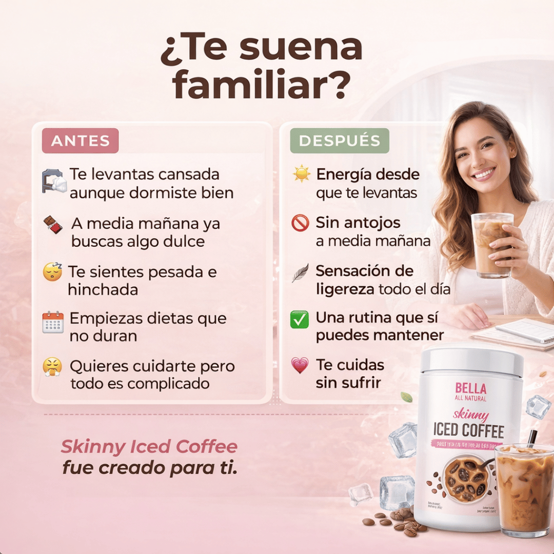 Skinny Control Coffee™ Energía estable. Cero antojos. Sin sacrificio.